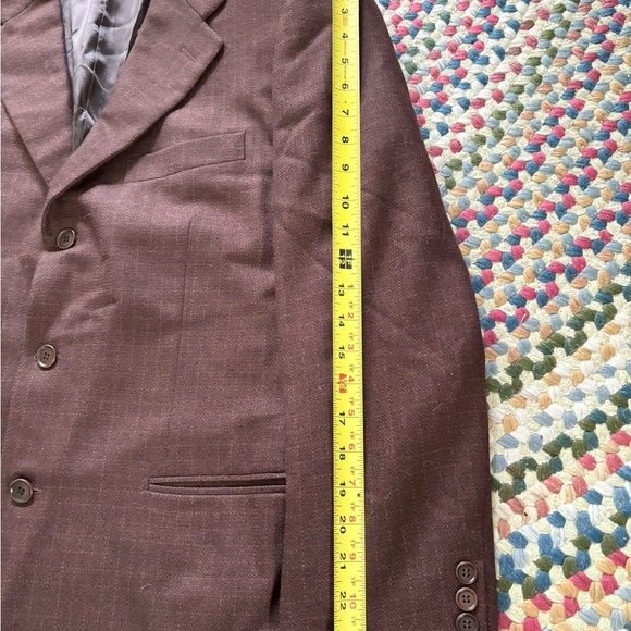 TRUSSINI Linea Nuova Suit jacket SZ 40R brown Fully Lined men’s - Picture 9 of 16